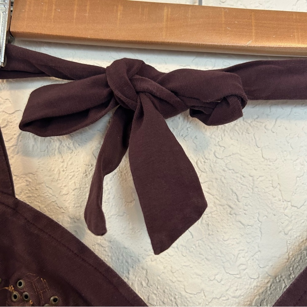 KayoAnimeClothing Xavi String Studs Bra maroon small - Picture 9 of 10